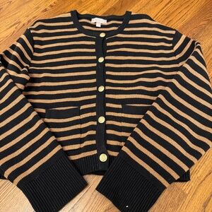 Jcrew striped cardigan